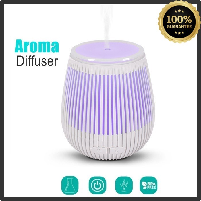 USB Aroma Diffuser Stripe White (100ml) | Shopee Malaysia
