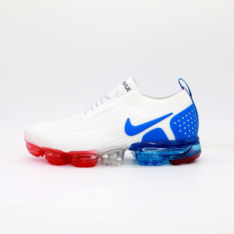 Nike Air VaporMax Flyknit MOC 2 White blue tail saiz kasut berlari 40 45 Shopee Malaysia