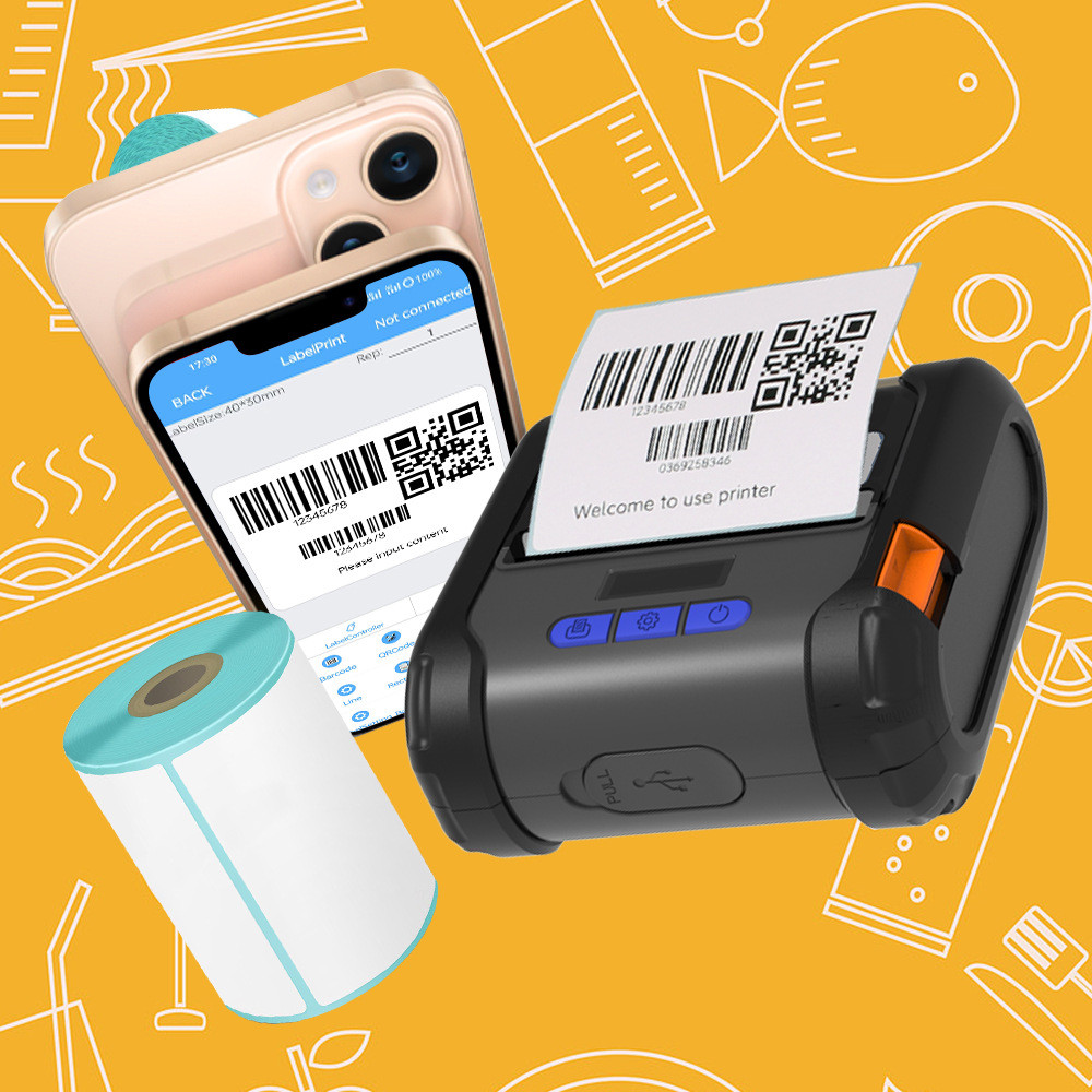 Hot Sale Lightweight Portable Label Printer WIFI Bluetooth USB Multi ...