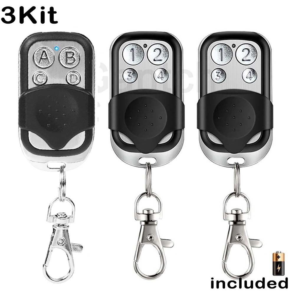 Kit3 Remote Control 433Mhz for Electric Door Car Garage Keychain ...