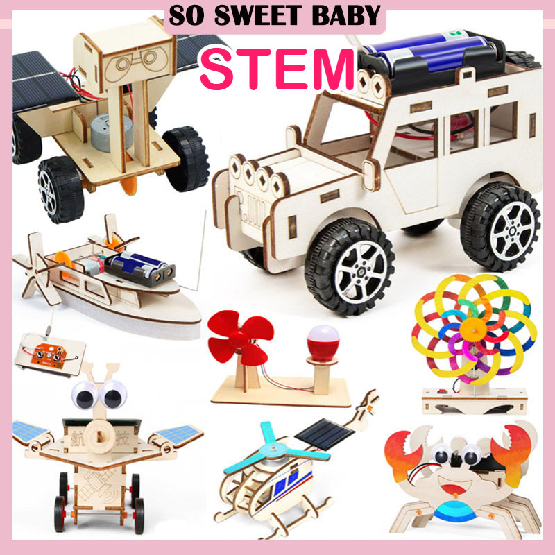 Stem Toys Children DIY Electric Science Experiment Kit Mini Educational ...
