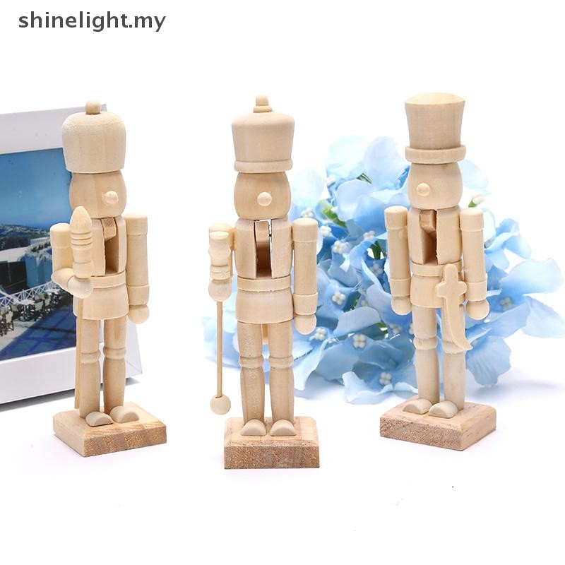 [Shinelight] DIY 12CM Nutcracker Doll Soldier Shape Puppet Handmade ...