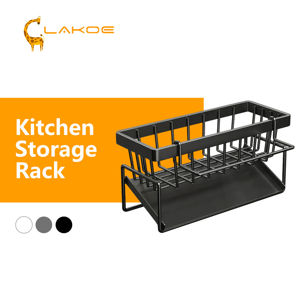 Lakoe Sink Drain Rack Dish Drainer Aesthetic Multipurpose Dish Rack ...