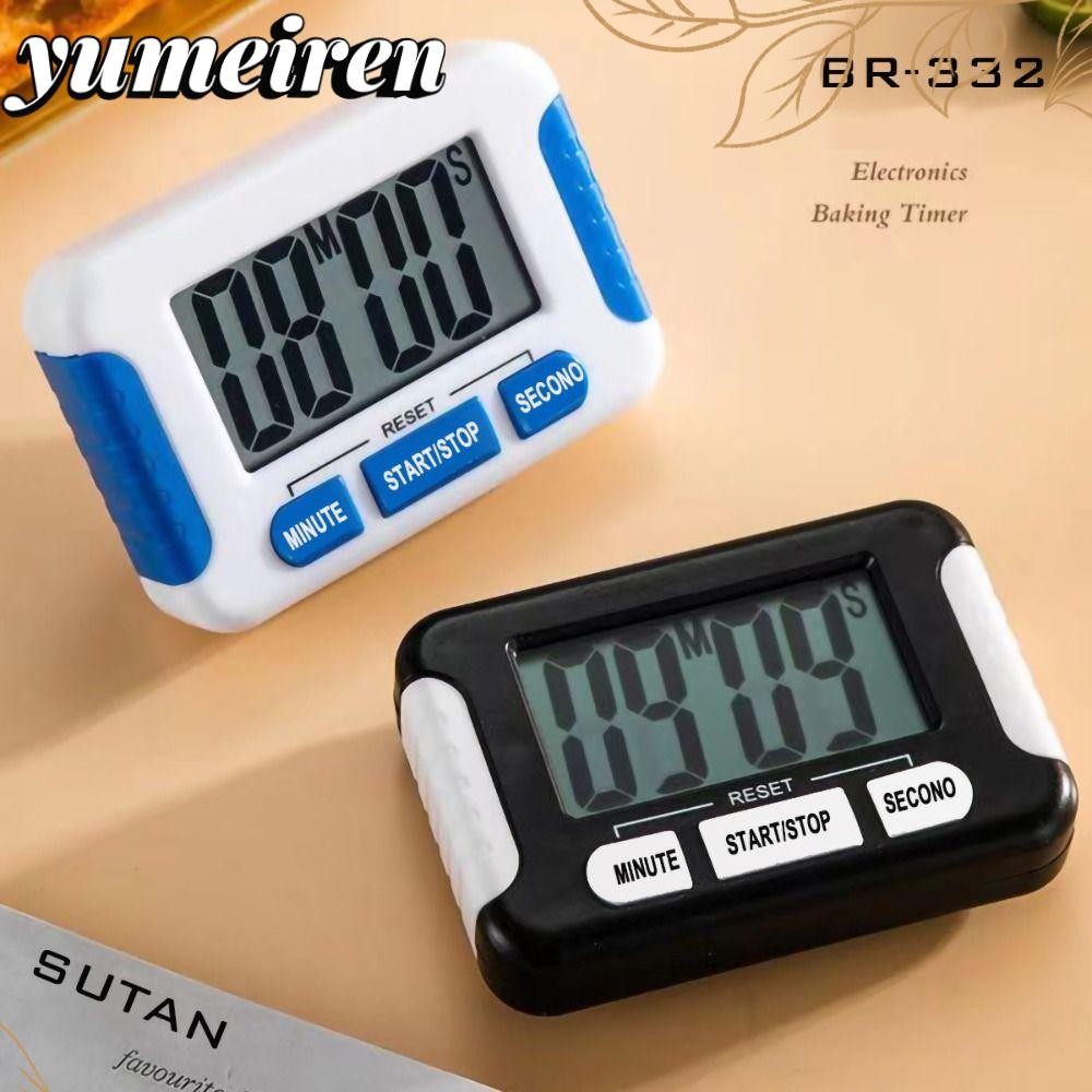 YUMEIREN Digital Kitchen Timer, Magnetic LCD Large Minute Second Count ...