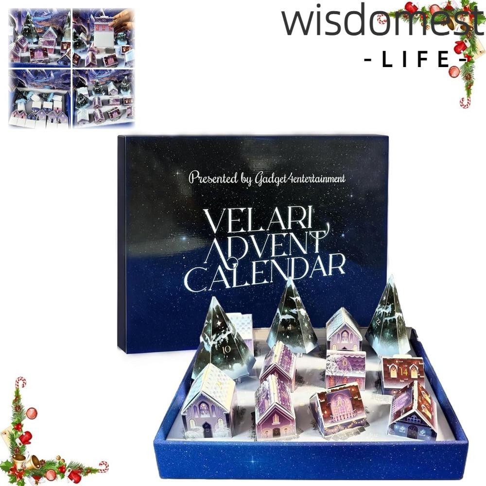 WISDOMEST1 12 Days Of Christmas Advent Calendar, With Jewels&Stationary ...