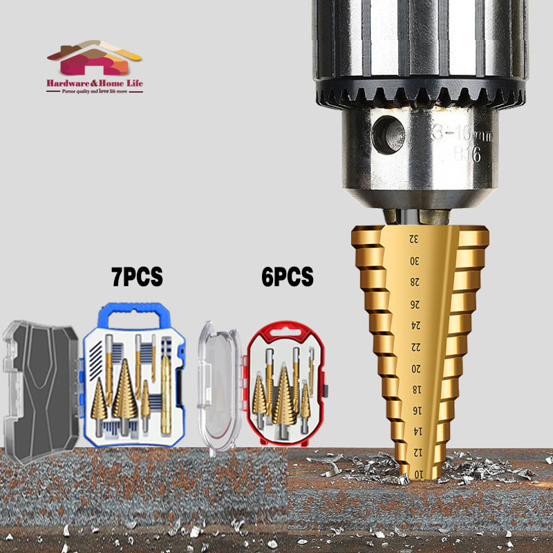 Spiral Groove Step Drill Saw Drill Center Locator Tower Bit | Shopee ...