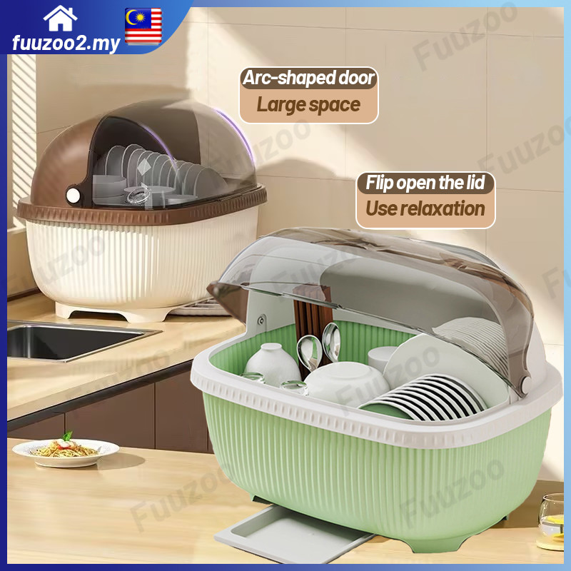 【Ready Stock】Dish Drainer With Cover - 44CM Width / Dish Rack / Dish ...