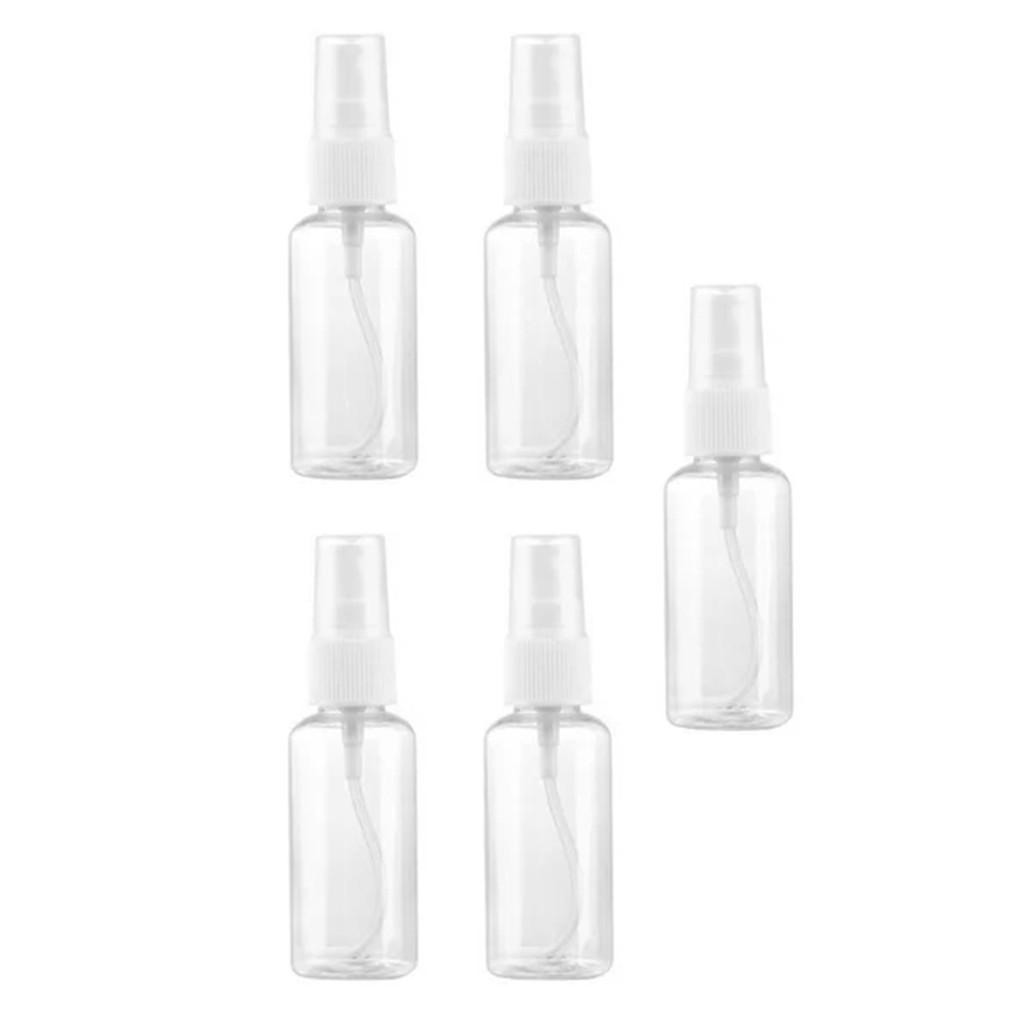 5 Pieces 30ml Spray Bottle Plastic Small Alcohol Container Water Rack ...