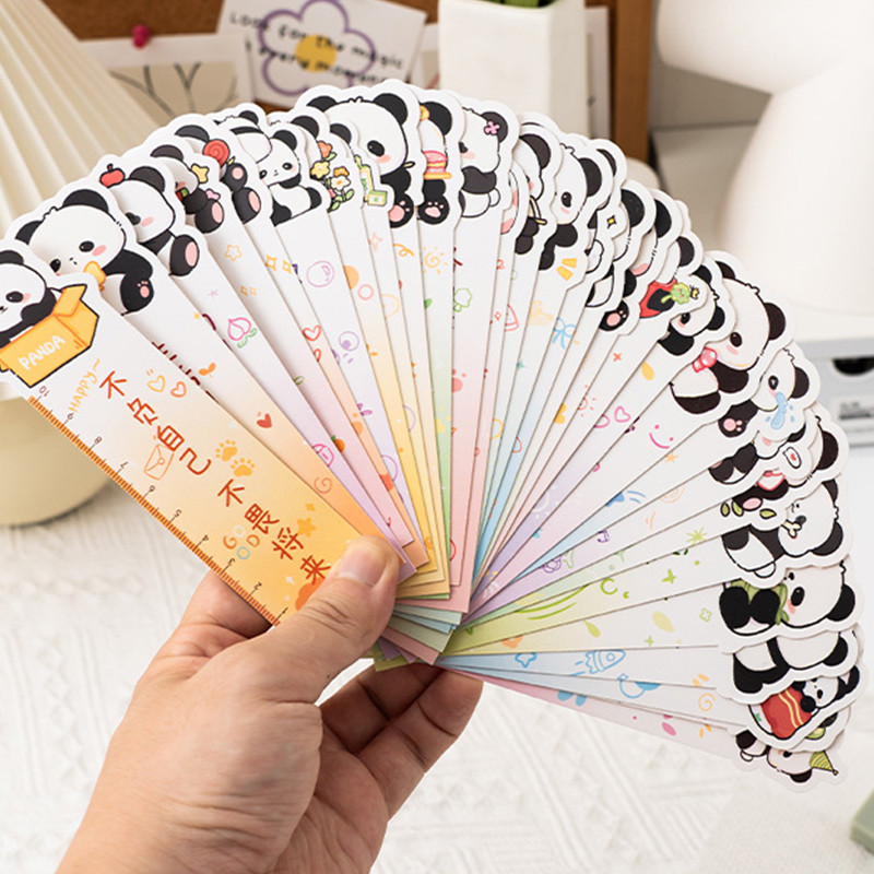 30 Pcs Boxed Cute Cartoon Rulers Series Paper Bookmarks Student Book ...