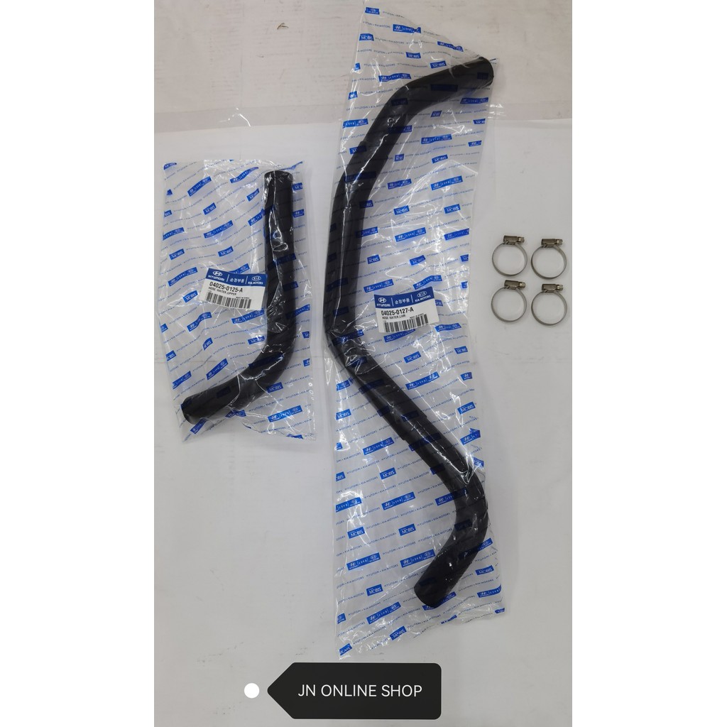 Radiator Hose Set (OEM) with Hose Clip for Hyundai Atos 1.0 {Auto} 1997 ...