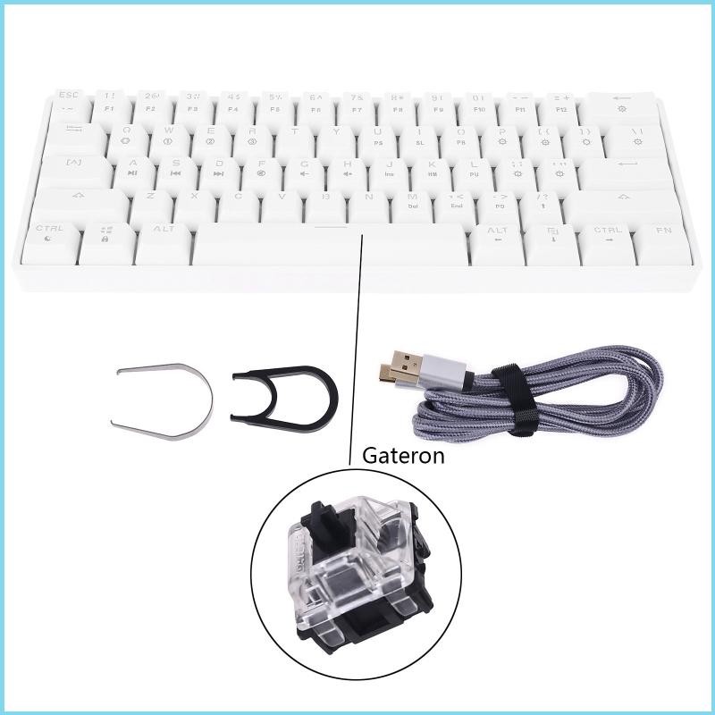 RUN Wired Mechanical Gaming Keyboard Ergonomic Standard Keyboard for ...