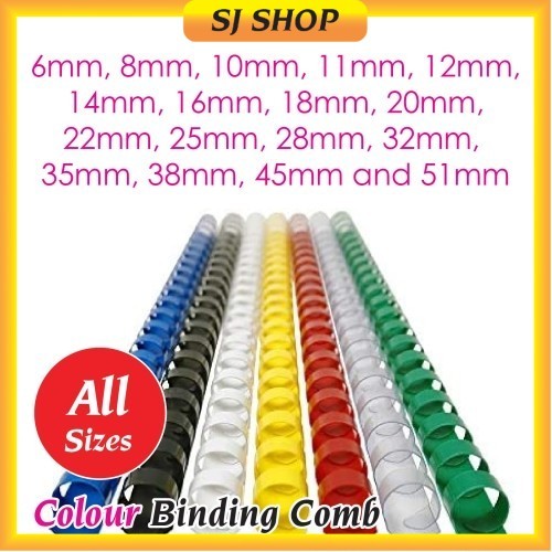 [Loose]Colour Comb Binder | Plastic Comb Binding Rings / Binding Comb ...