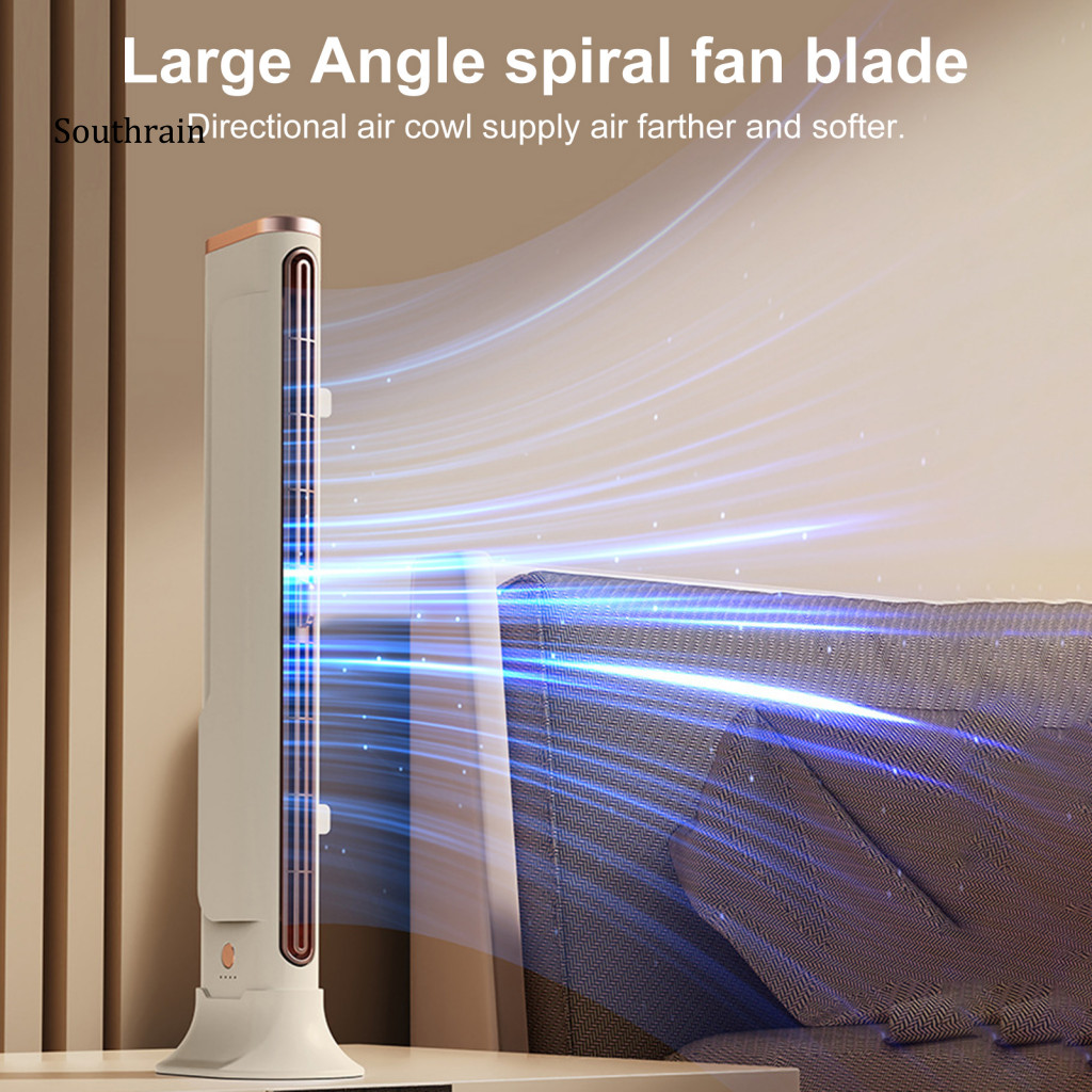 SOU Standing Tower Fan Bladeless Tower Fan Portable Rechargeable Tower ...