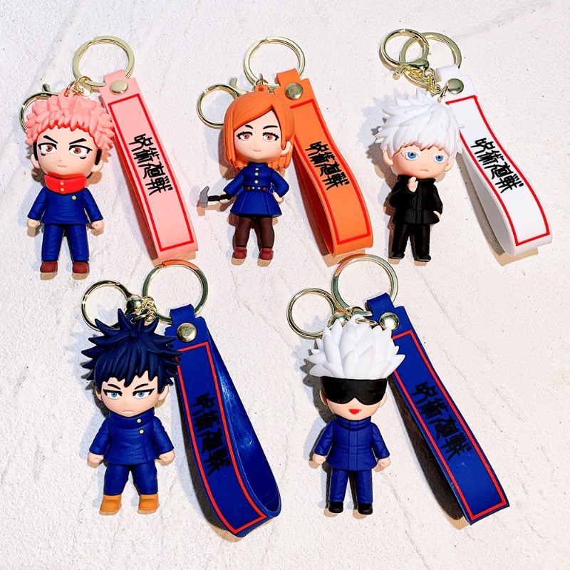 Anime Jujutsu Kaisen Cosplay Keychain Gojo Itadori Fushiguro Kugisaki ...