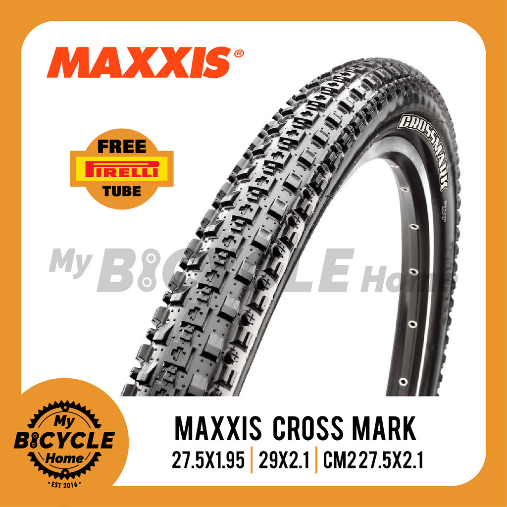 FREE TUBE MAXXIS CROSSMARK 29 X 2.1 27.5 X 1.95 CROSSMARK 2 27.5 x 2.1 MTB Tyre Shopee Malaysia