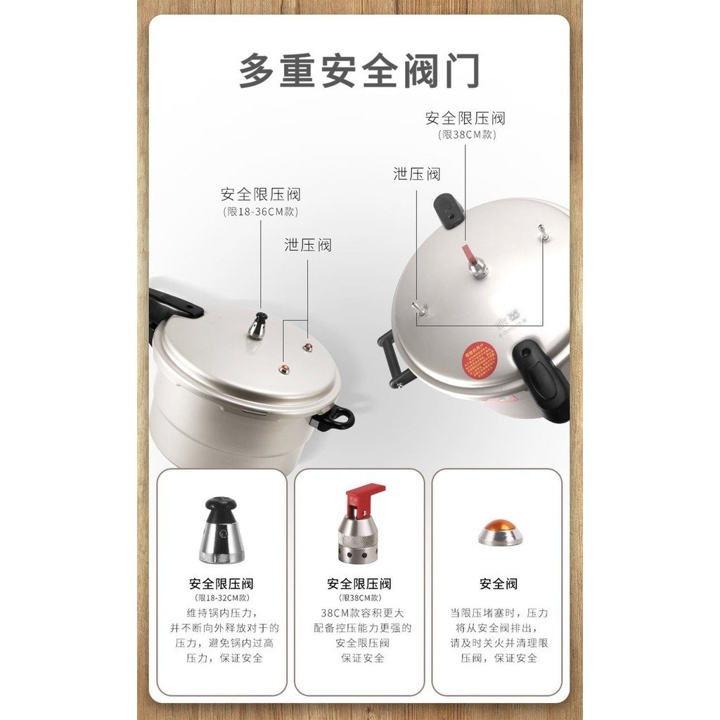 Household High Pressure Cooker Induction Cooker Gas Open Flame Stove