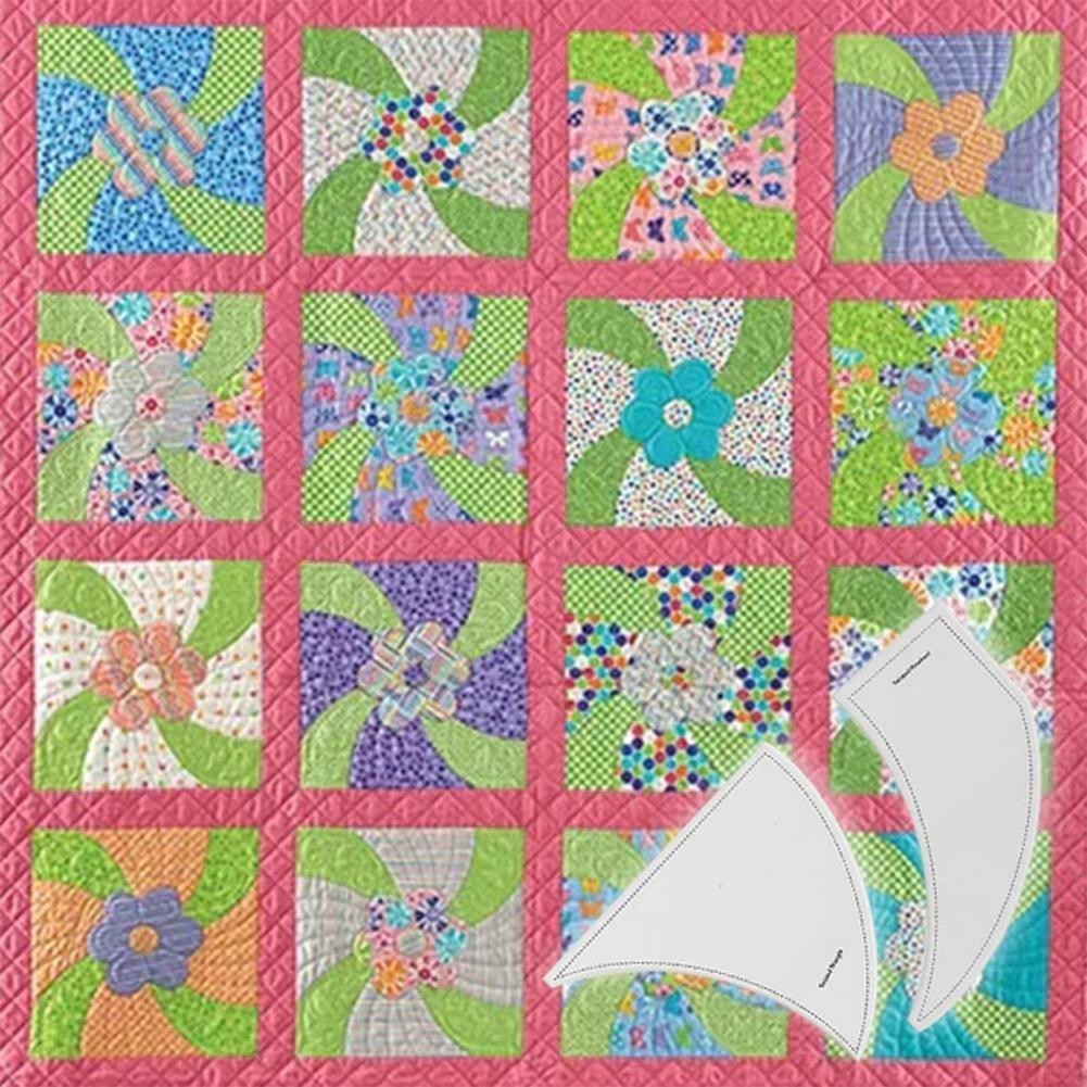 (THEBEST) Patchwork Ruler Professional DIY Acrylic Twisted Pinwheel ...