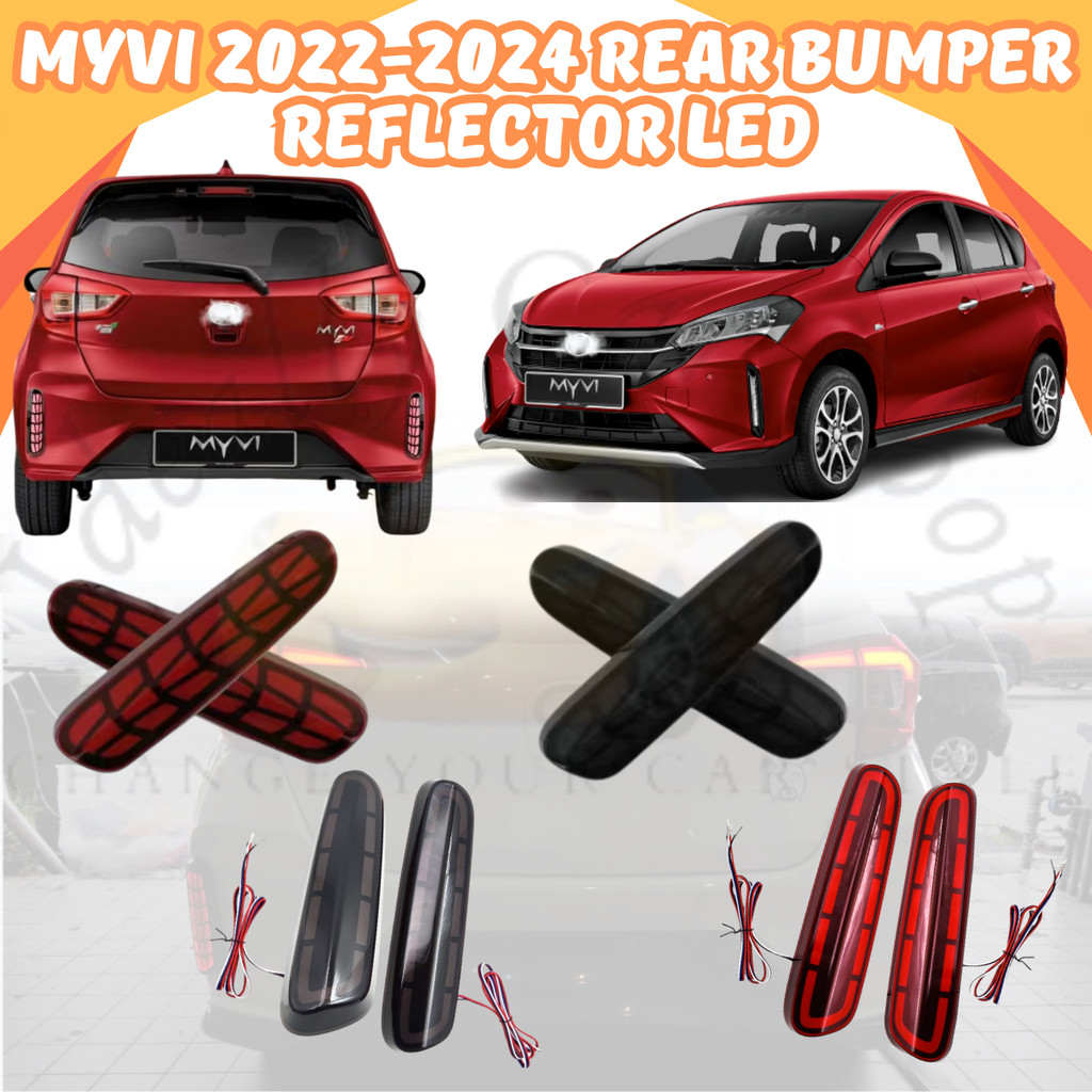 Perodua Myvi 2022-2023 Reflector Rear Bumper Reflector LED DRL ...