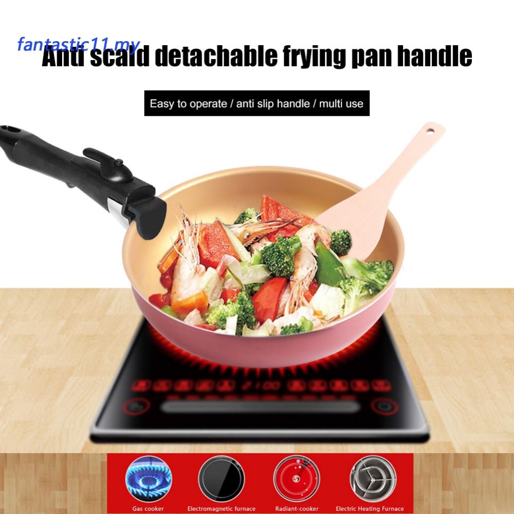 Detachable Removable Pan Pot Handle Anti-Scalding Cookware Clip Hand ...