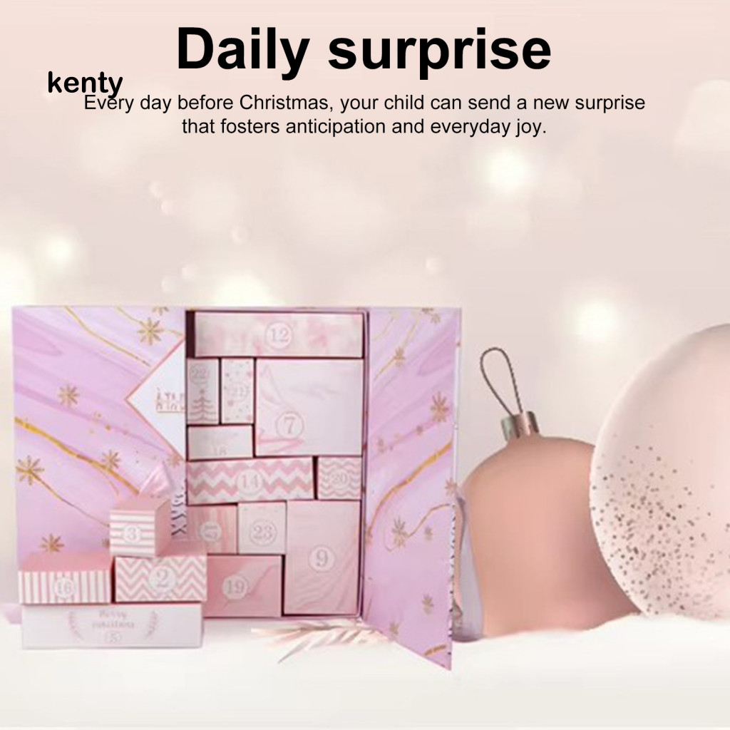 kT Daily Surprise Advent Calendar Festive Holiday Decor 24-day Diy ...