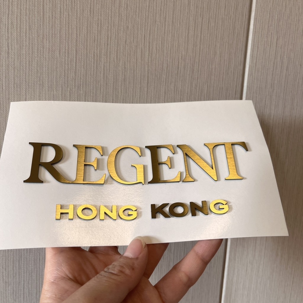 Customized 3D Flat Stainless Steel Metal Solid Car Logo Car Advertising ...
