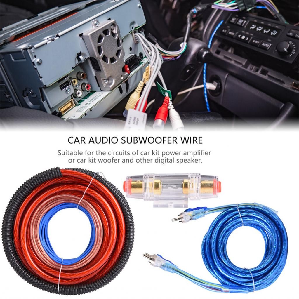 Sinhopsa Car Audio Subwoofer Installation Kit 4 Gauge Amplifier Install