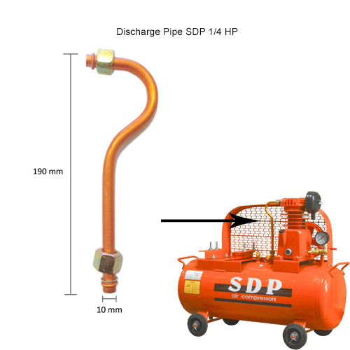 Discharge Pipe B SDP Air Compressor Question Mark Pipe 1/4 Hp | Shopee ...