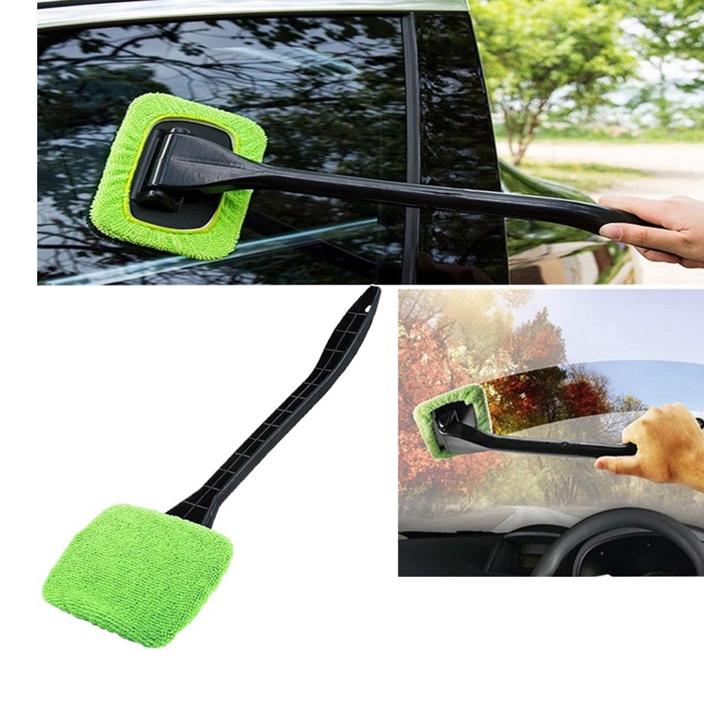 Car Windscreen Stick Cleaner Mop Wipe Rotatable Wiper Cleaner Glass ...