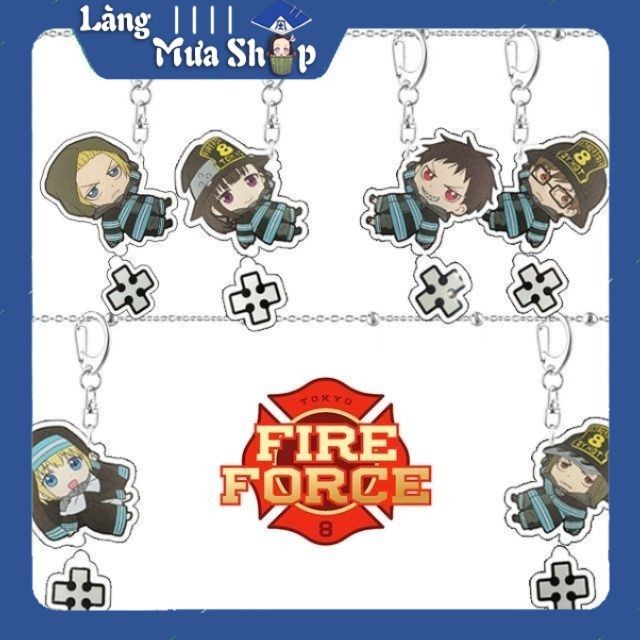 Enen no Shouboutai (Fire Force) anime Mica keychain - Acrylic Hard ...