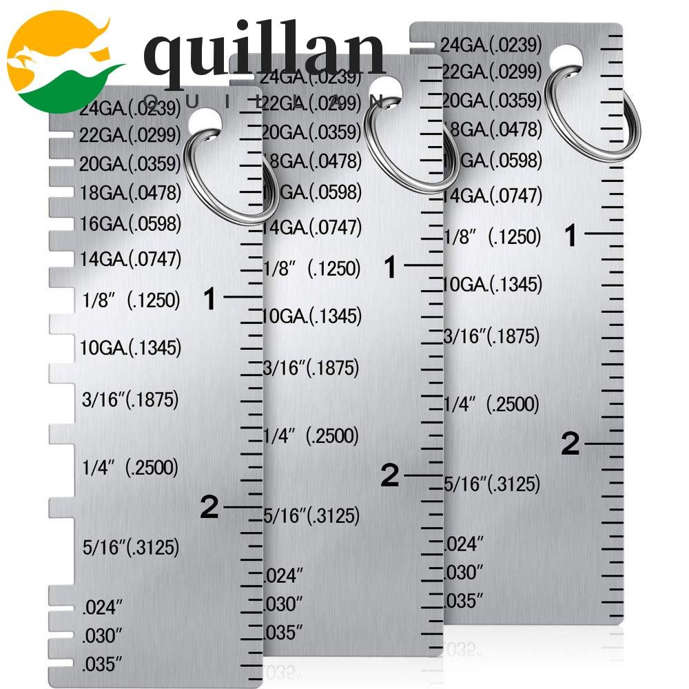 QUILLAN Thickness Ruler Gauge Round 0-36 Weld Inspection Gage Thickness ...