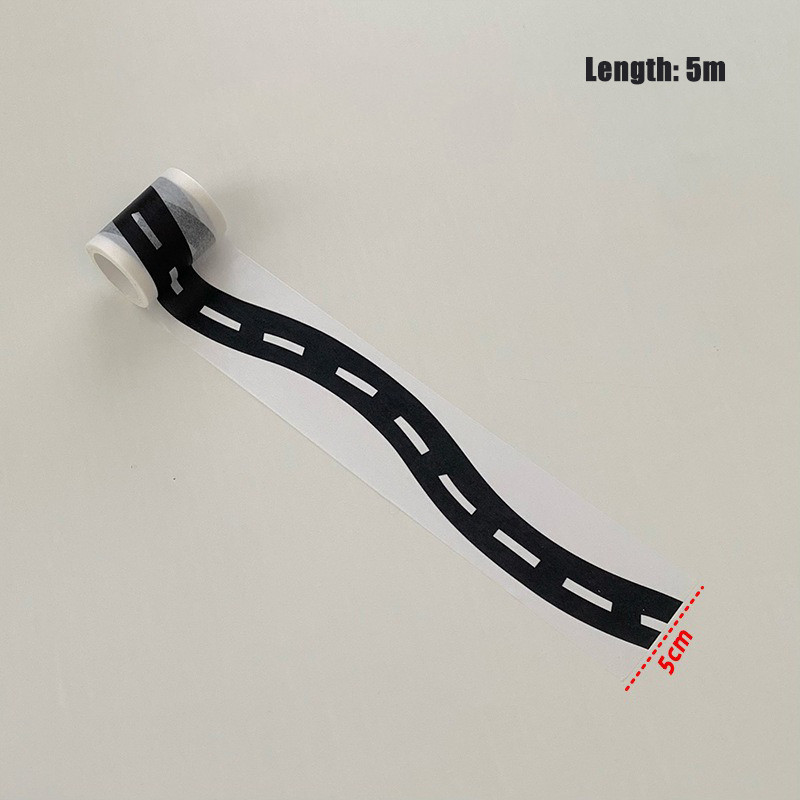 Road Tapes & Curves Stickers Black Highway Tapes Traffic Decorative ...