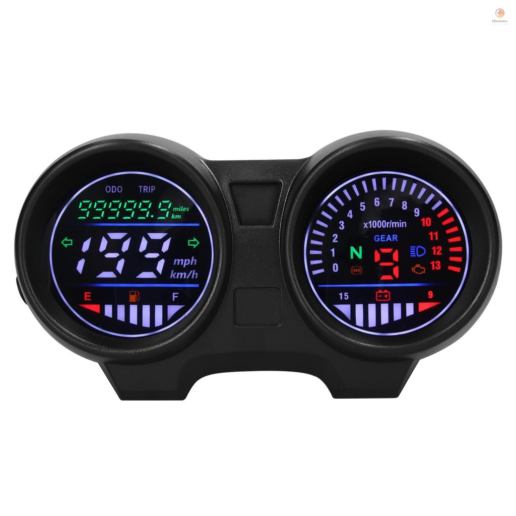 LED Motorcycle Speedometer Odometer 13000RPM 199KM/H Electric ...