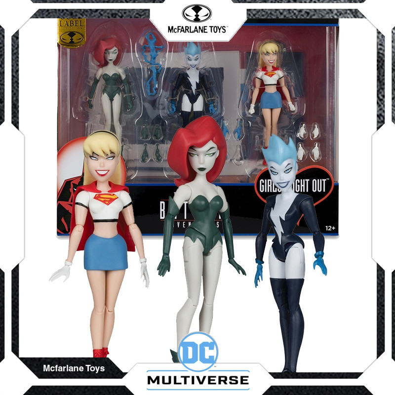 McFarlane Toys THE NEW BATMAN ADVENTURES POISON IVY LIVE WIRE SUPERGIRL ...
