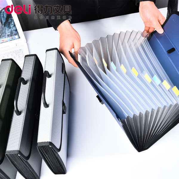 file organizer file file folder Deli Portable Organ Bag Folder Multi ...