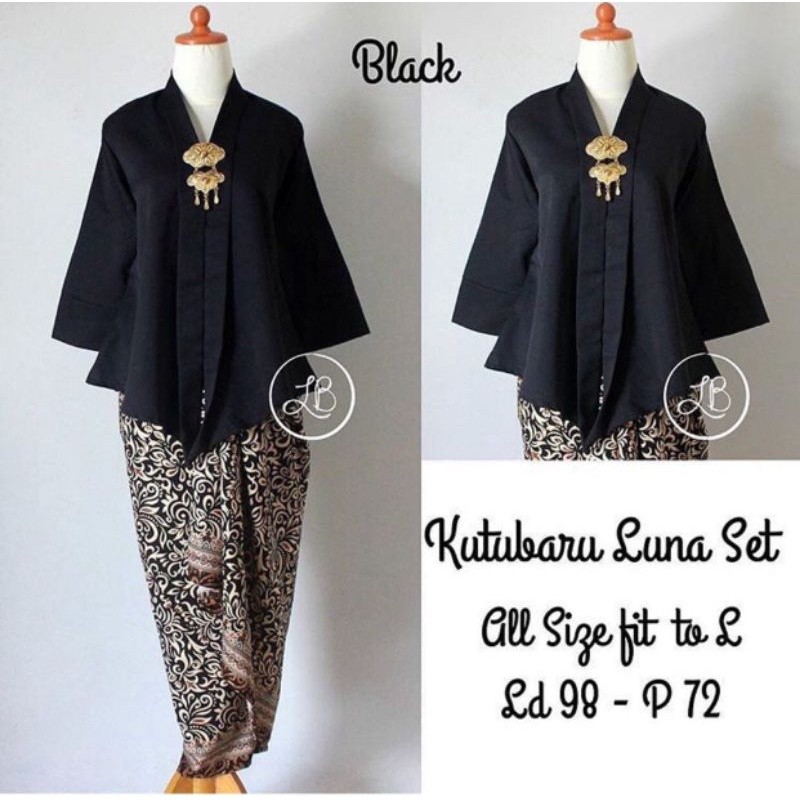 HITAM MERAH PUTIH Floy BALOTELLI KEBAYA SET / ORIGINAL ENCIM KUTUBARU ...