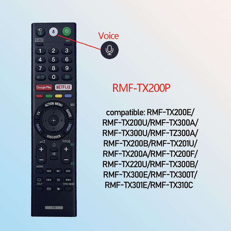 Suitable for SONY LCD TV Remote Control Voice RMF-TX200P RMF-TX200A RMF ...