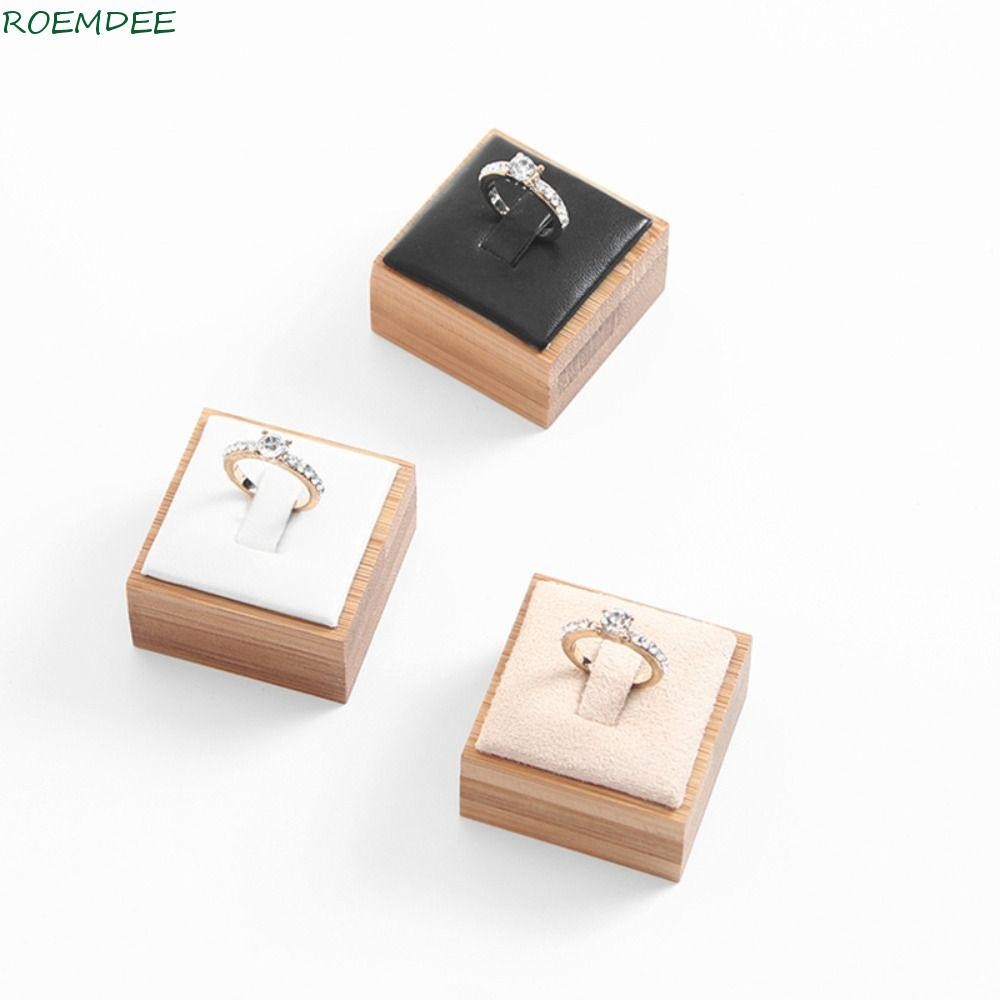 ROEMDEE Wooden Jewelry Show Props Ring Display Rack Vintage Refined ...
