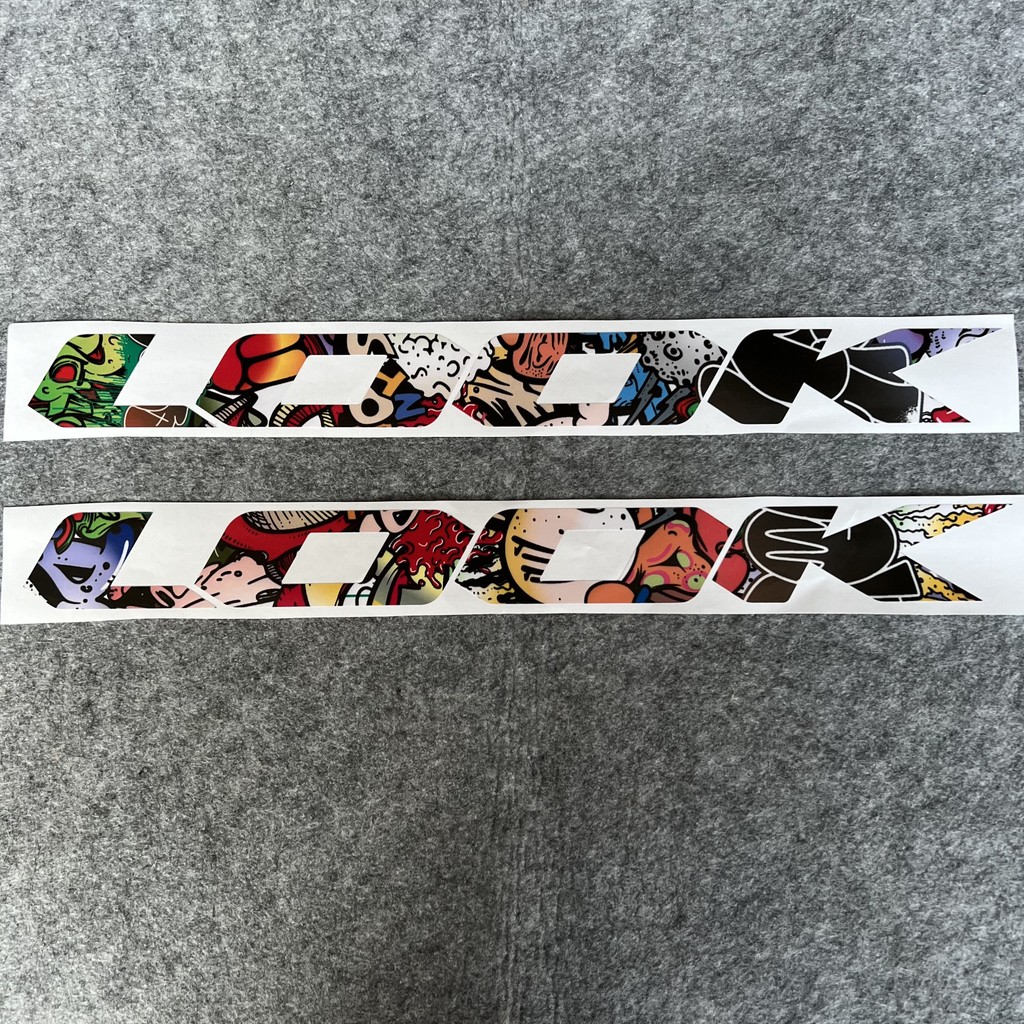 Look Road Bike Mountain Bike Frame Lower Tube logo Sticker Cover Color ...