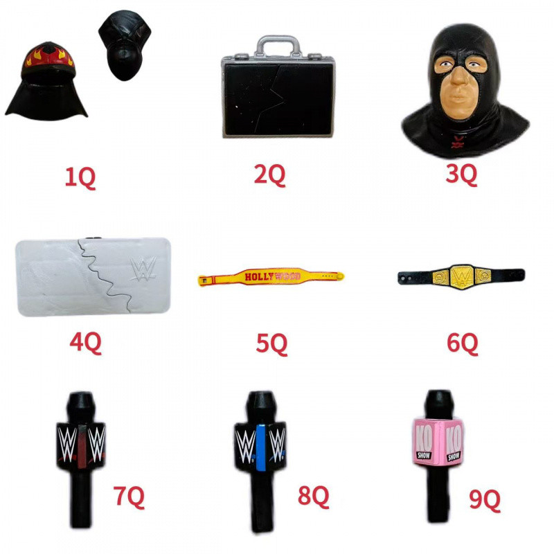 Wwe Wrestler figure Accessories 6-7 Inch Movable Wrestler Doll Props ...