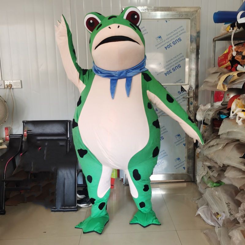 Frog Costume Inflatable Walking Headgear Fortune Toad Costume Doll ...