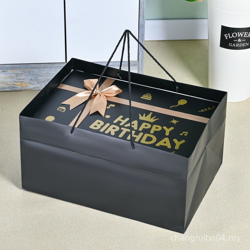 Black Oversized Rectangular Gift Box Birthday Gift Box Gift Box for ...