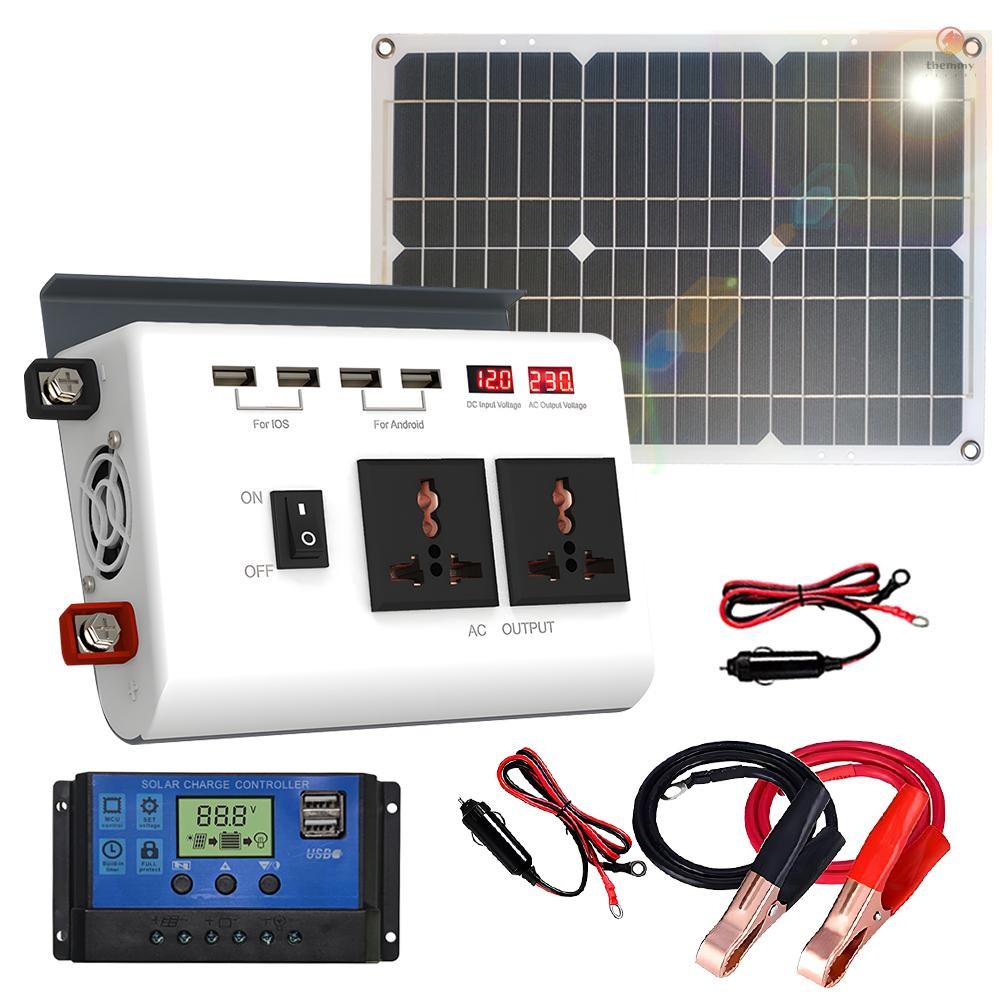 300W Power Inverter DC 12V to AC 220V Modified Sine Wave Inverter with ...