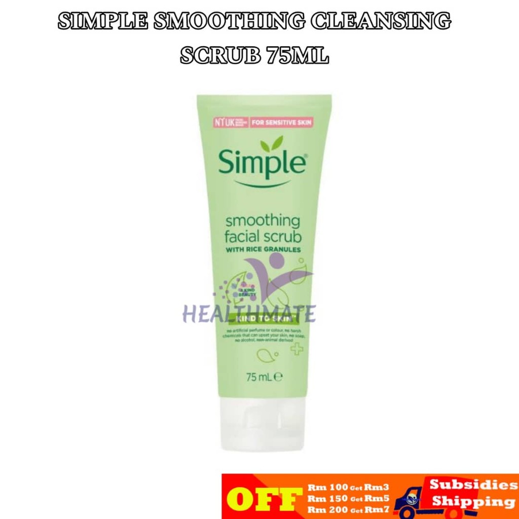 [EXP1/25]Simple Smoothing Cleansing Scrub (75ML) | Shopee Malaysia