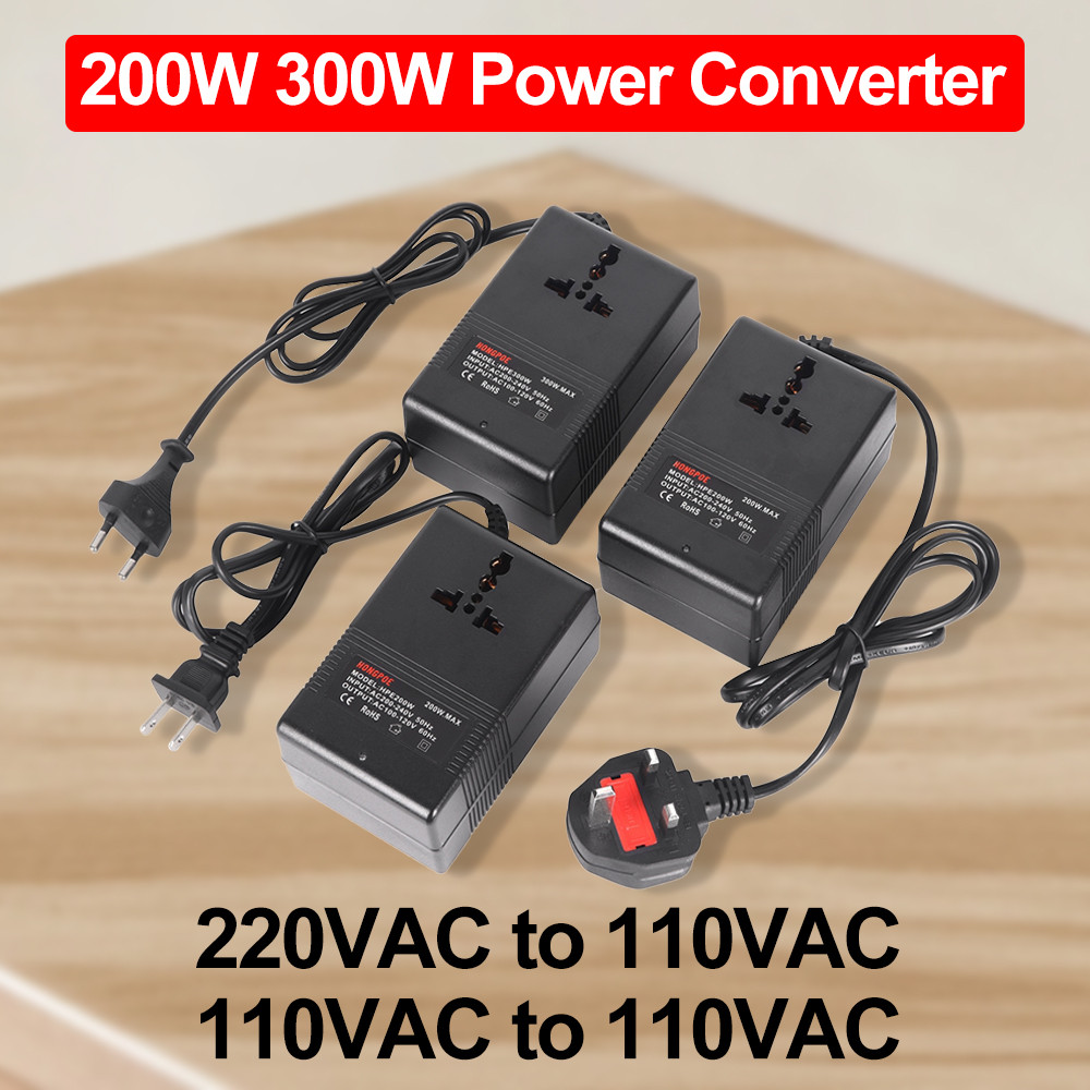 200W Voltage Converter 220V To 110V Step Down Transformer Voltage Converter Travel Adapter Eu Plug Inverter L 29087536 94517268 1
