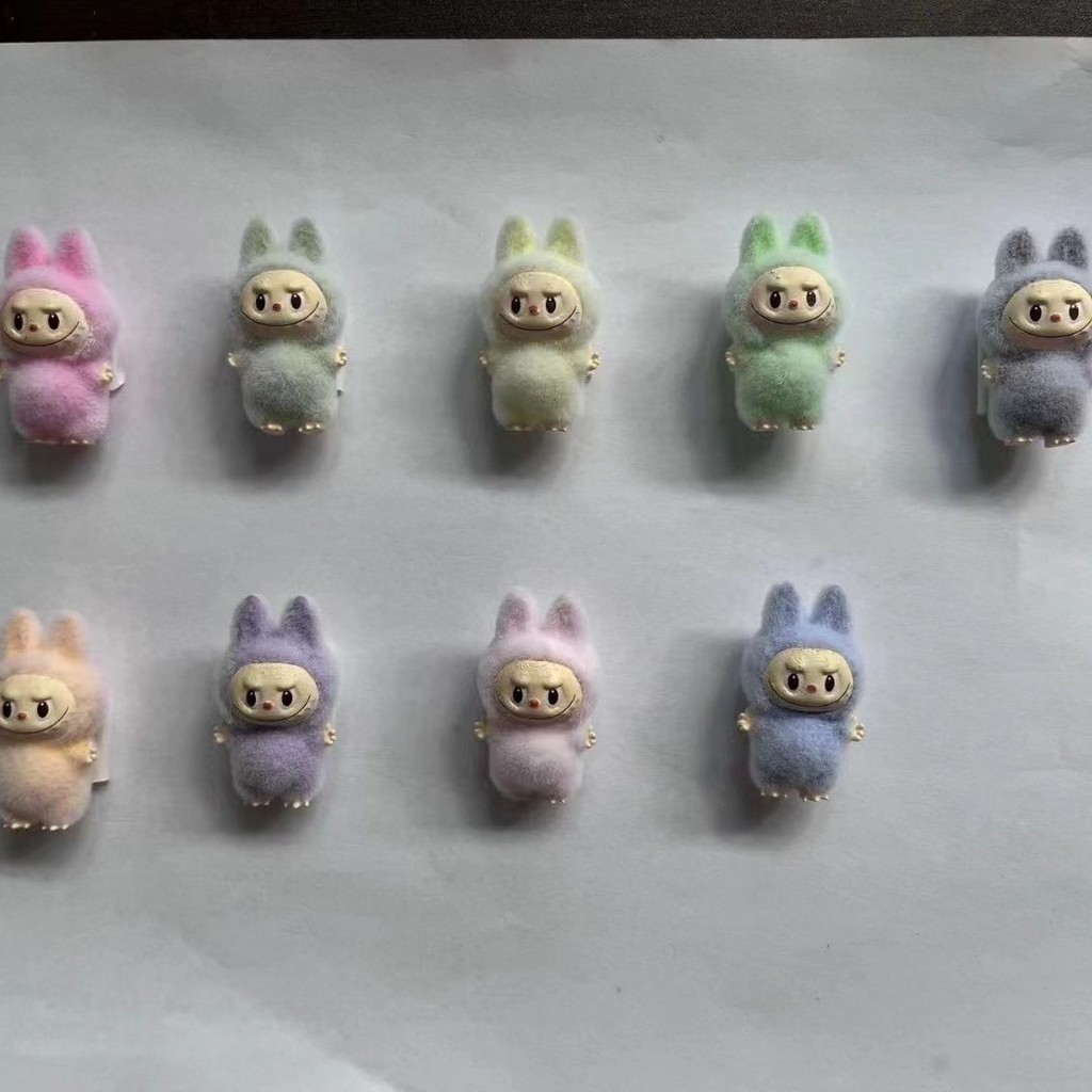 Labubu Labubu Sitting Party mini Handmade Cream Glue Phone Case Micro Landscape Doll House Resin ...