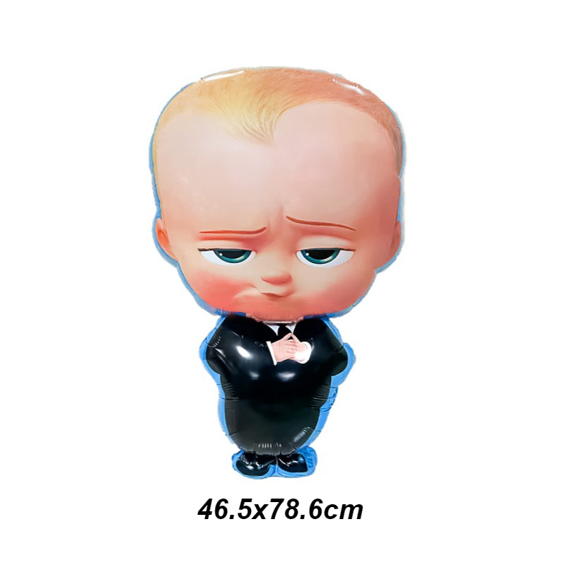 5pcs Boss Baby Theme Balloon Set 40inch Blue Number Foil Globos 1-9st ...