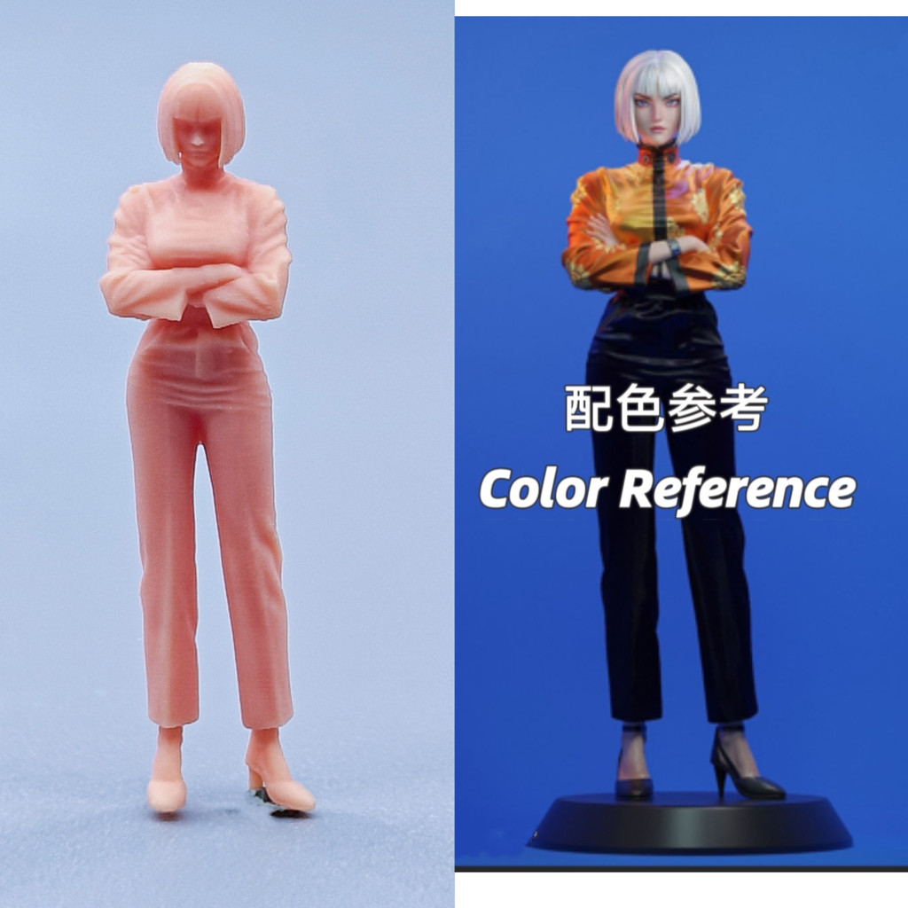 [Uh Hum Model] High Precision 1: 64 Doll 1: 43 Miniature White Model ...