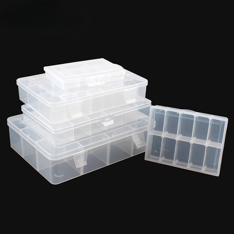[HYH] Multi-grid Parts Box Electronic Components Transparent Plastic ...