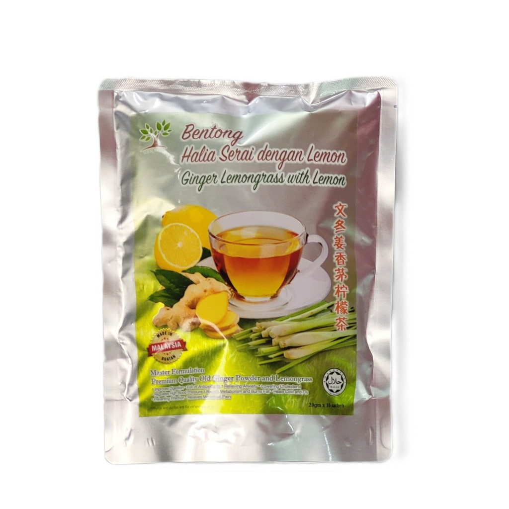 (大马药业) Bentong Ginger, Lemongrass & Lemon Tea (20g x 10 sachets ...