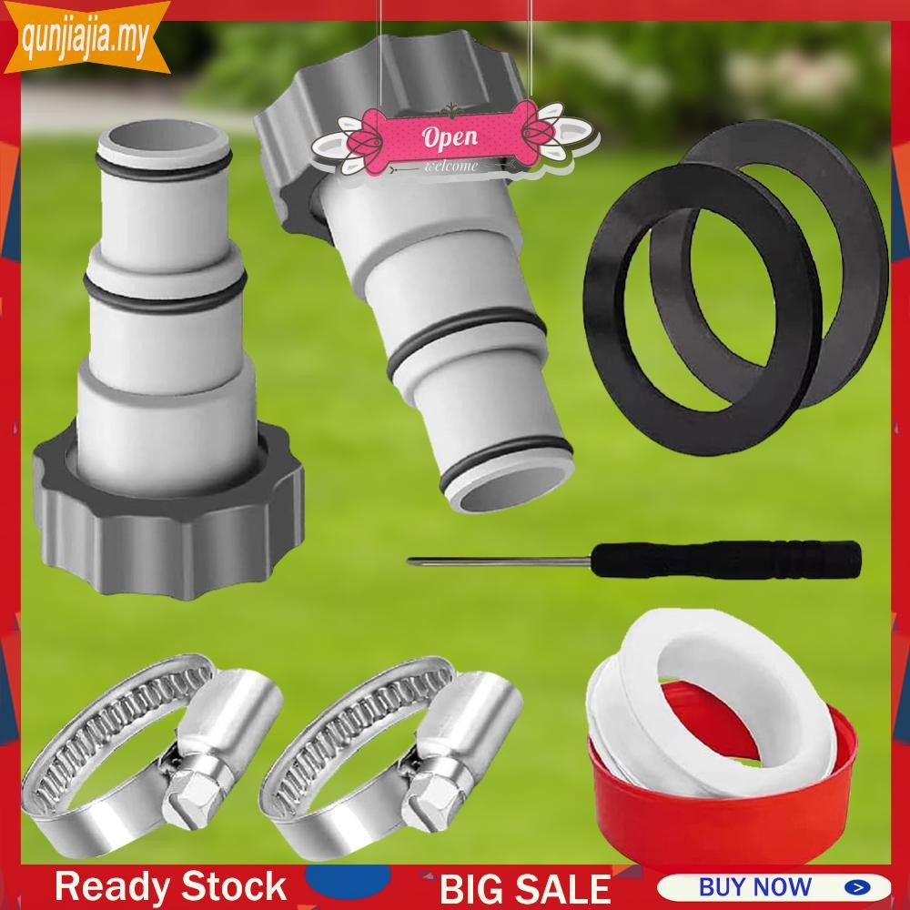 Pool Hose Adapter Kit 2 Types A B Conversion Connector Pool Pump Hose ...